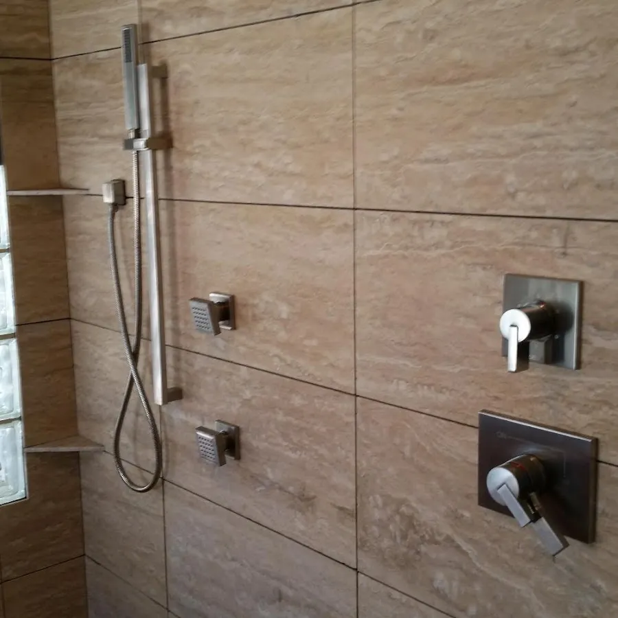 Shower fixture installation for Water Heater Replacement in Havelock